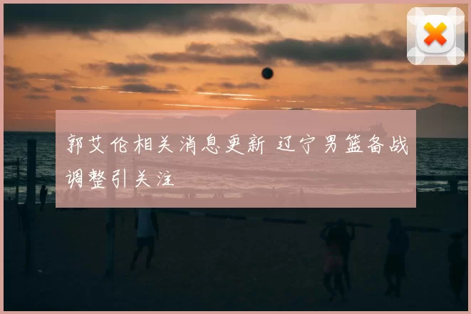 郭艾伦相关消息更新 辽宁男篮备战调整引关注