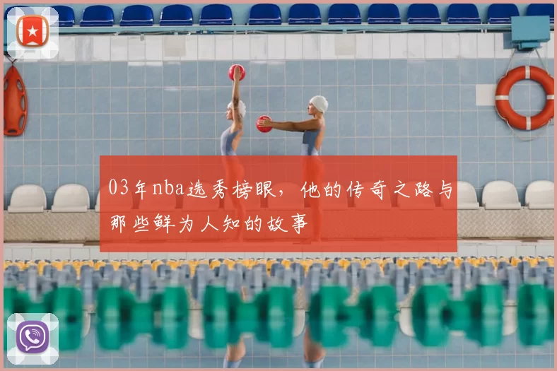 03年nba选秀榜眼，他的传奇之路与那些鲜为人知的故事